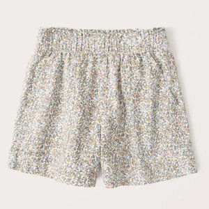 Abercrombie Linen-Blend Pull-On Shorts - MINI FRUIT PRINT